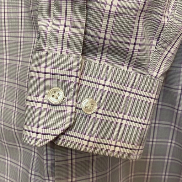 Men's Perry Ellis Premium slim fit men's button down business casual dress shirt - Picture 3 of 7